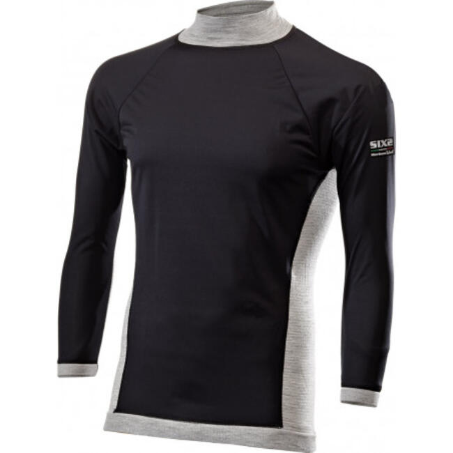 Six2 Maglia Termica Moto Wool Grey Unisex